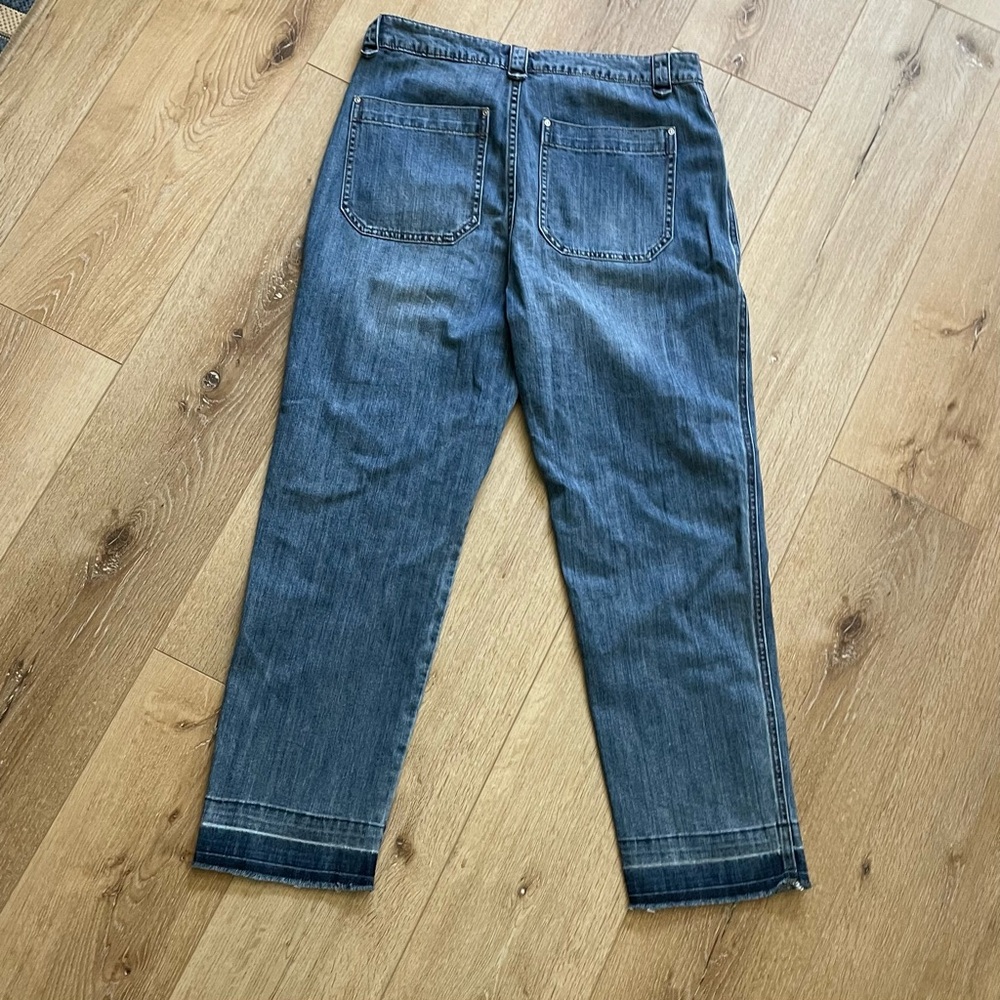 Sundance Women’s Blue Front Pocket Crop Jeans Size 4 Denim - Picture 4 of 8